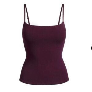 NWT Cotton jersey cami - Currant